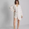 Halat mini cu imprimeu floral Halat mini cu imprimeu floral