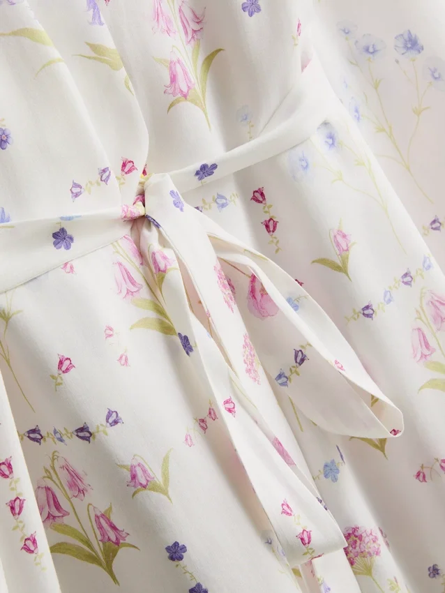 Halat mini cu imprimeu floral Halat mini cu imprimeu floral