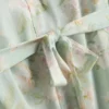 Halat scurt cu imprimeu floral Halat scurt cu imprimeu floral