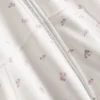 Hanorac cu glugă, cu fermoar pe toată lungimea, cu imprimeu floral, cu conținut ridicat de bumbac