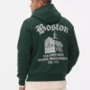 Hanorac cu glugă și imprimeu Boston Hanorac cu glugă și imprimeu Boston