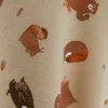 Hanorac cu guler rotund și imprimeu cu animale din pădure Hanorac cu guler rotund și imprimeu cu animale din pădure