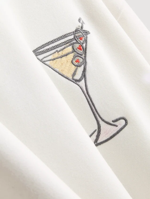 Hanorac cu imprimeu grafic „Martini”, cu conținut ridicat de bumbac Hanorac cu imprimeu grafic „Martini”, cu conținut ridicat de bumbac