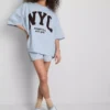 Hanorac cu mâneci căzute, din bumbac, marca NYC Hanorac cu mâneci căzute, din bumbac, marca NYC