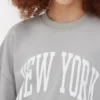 Hanorac oversized cu imprimeu din New York