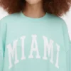 Hanorac oversized cu inscripția „Miami” Hanorac oversized cu inscripția „Miami”