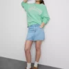 Hanorac oversized din bumbac cu model Malibu