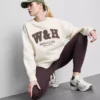 Hanorac oversized din bumbac cu procent ridicat, pentru clubul de alergare Hanorac oversized din bumbac cu procent ridicat, pentru clubul de alergare