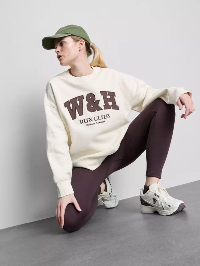 Hanorac oversized din bumbac cu procent ridicat, pentru clubul de alergare Hanorac oversized din bumbac cu procent ridicat, pentru clubul de alergare