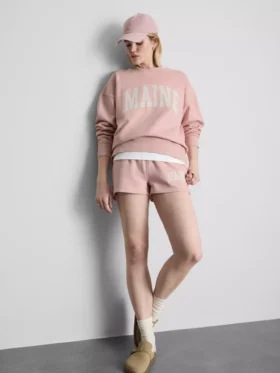 Hanorac oversized din bumbac din Maine