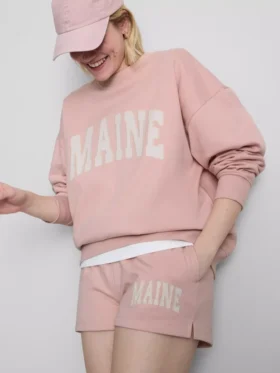 Hanorac oversized din bumbac din Maine