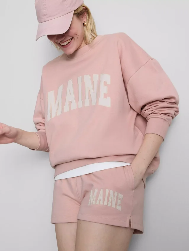 Hanorac oversized din bumbac din Maine Hanorac oversized din bumbac din Maine