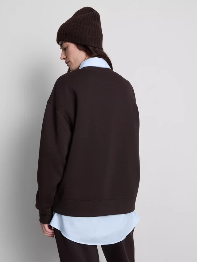 Hanorac relaxat din amestec de bumbac, cu imprimeu Hanorac relaxat din amestec de bumbac, cu imprimeu