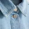 Jachetă din denim cu buzunare aplicate din bumbac Jachetă din denim cu buzunare aplicate din bumbac