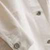 Jachetă din denim cu buzunare aplicate din bumbac Jachetă din denim cu buzunare aplicate din bumbac