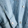 Jachetă din denim cu buzunare aplicate din bumbac Jachetă din denim cu buzunare aplicate din bumbac