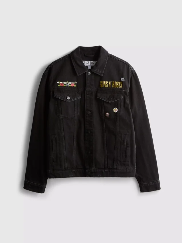 Jachetă din denim de bumbac Guns N’ Roses Jachetă din denim de bumbac Guns N’ Roses