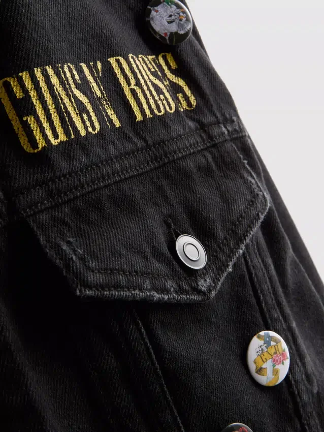 Jachetă din denim de bumbac Guns N’ Roses Jachetă din denim de bumbac Guns N’ Roses