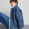 Jachetă din denim în stil trucker Jachetă din denim în stil trucker