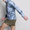 Jachetă sport cu guler în formă de pâlnie și fermoar Jachetă sport cu guler în formă de pâlnie și fermoar