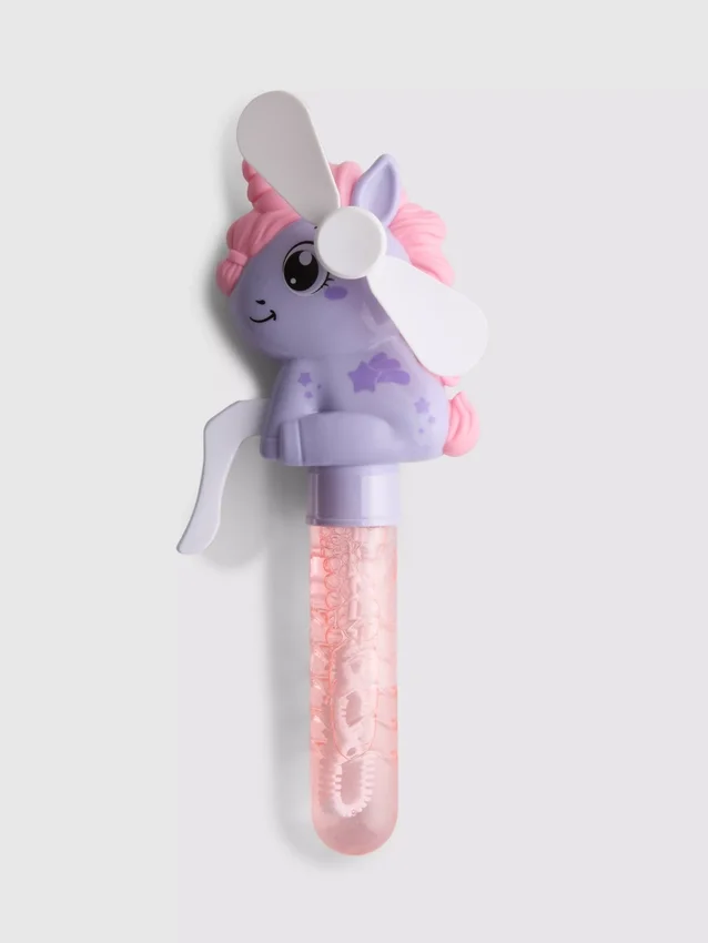 Jucărie cu ventilator de bule în formă de unicorn Jucărie cu ventilator de bule în formă de unicorn