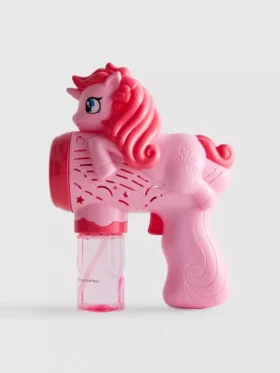 Jucărie pistol cu bule în formă de unicorn