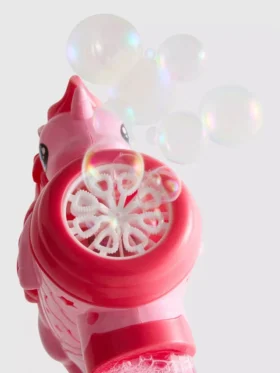Jucărie pistol cu bule în formă de unicorn