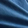 Maieu scurt din denim de bumbac cu volane Maieu scurt din denim de bumbac cu volane