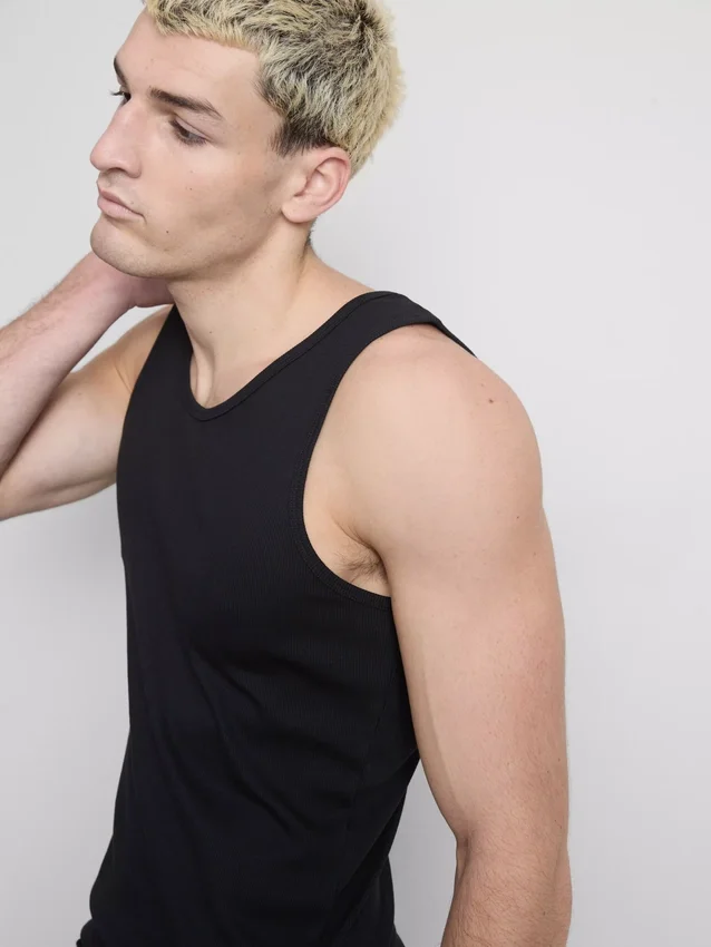 Maiou cu croială slim fit, cu nervuri Maiou cu croială slim fit, cu nervuri
