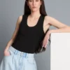 Maiou cu decolteu rotund și spate în formă de U Maiou cu decolteu rotund și spate în formă de U