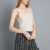 Maiou cu decolteu rotund și spate în formă de U Maiou cu decolteu rotund și spate în formă de U