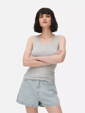 Maiou elastic cu guler rotund