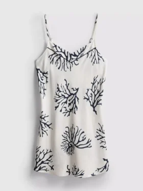 Mini-chemise imprimată în nuanțe de coral