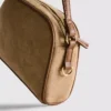 Mini geantă de umăr din imitație de piele de căprioară