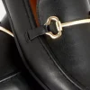 Mocasini cu cataramă din piele sintetică