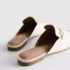 Mocasini tip mule cu detalii metalice