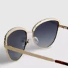 Ochelari de soare „cat eye” cu strasuri Ochelari de soare „cat eye” cu strasuri