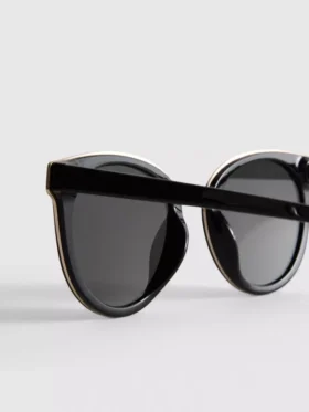 Ochelari de Soare cu bară peste sprâncene, model „ochi de pisică”