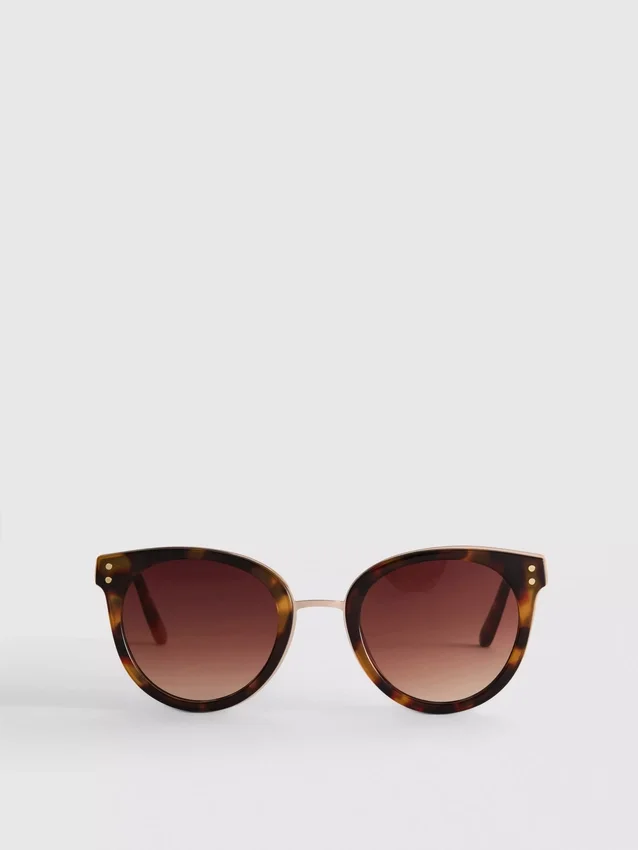 Ochelari de Soare cu bară peste sprâncene, model „ochi de pisică” Ochelari de Soare cu bară peste sprâncene, model „ochi de pisică”