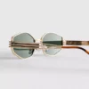 Ochelari de Soare cu ramă metalică geometrică Ochelari de Soare cu ramă metalică geometrică