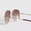 Ochelari de soare de tip aviator cu lentile colorate
