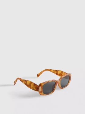 Ochelari de Soare dreptunghiulari cu ramă în model „tortoiseshell” Ochelari de Soare dreptunghiulari cu ramă în model „tortoiseshell”