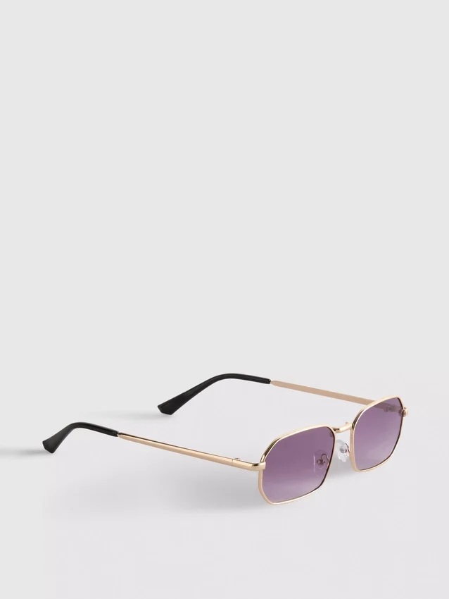 Ochelari de Soare dreptunghiulari din metal Ochelari de Soare dreptunghiulari din metal