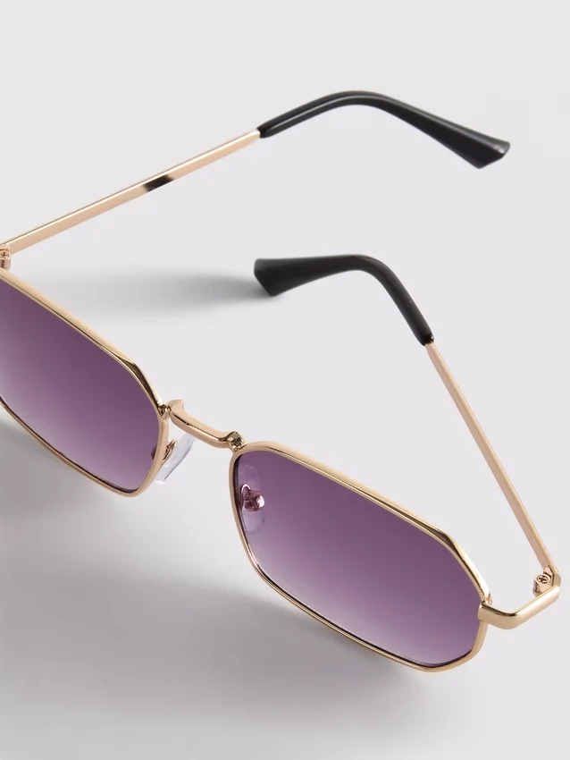 Ochelari de Soare dreptunghiulari din metal Ochelari de Soare dreptunghiulari din metal