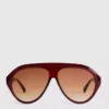 Ochelari de soare masivi în stil aviator Ochelari de soare masivi în stil aviator