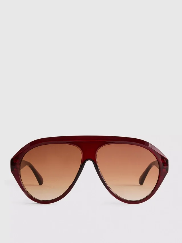 Ochelari de soare masivi în stil aviator Ochelari de soare masivi în stil aviator