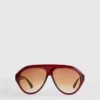 Ochelari de soare masivi în stil aviator Ochelari de soare masivi în stil aviator