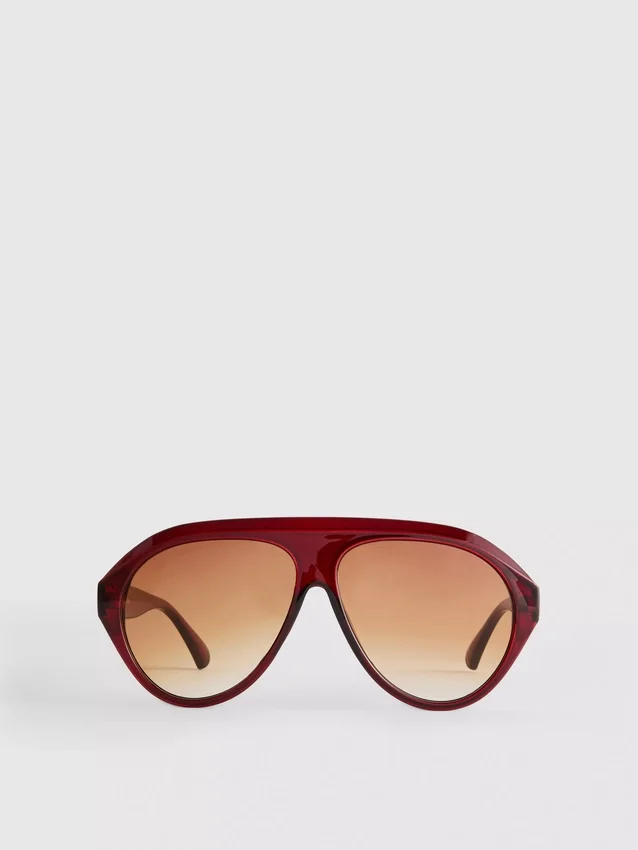 Ochelari de soare masivi în stil aviator Ochelari de soare masivi în stil aviator