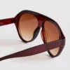 Ochelari de soare masivi în stil aviator Ochelari de soare masivi în stil aviator