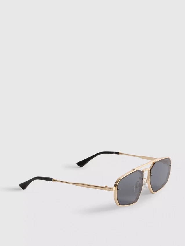 Ochelari de Soare metalici cu formă geometrică Ochelari de Soare metalici cu formă geometrică